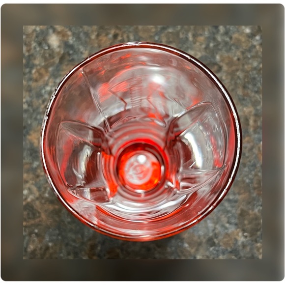 Budweiser-Set of Four ‘Red Bottom’ Beer Glasses-Vintage - Picture 4 of 5